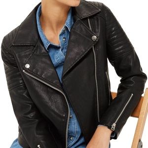 LIKE NEW TopShop Faux Leather Jacket